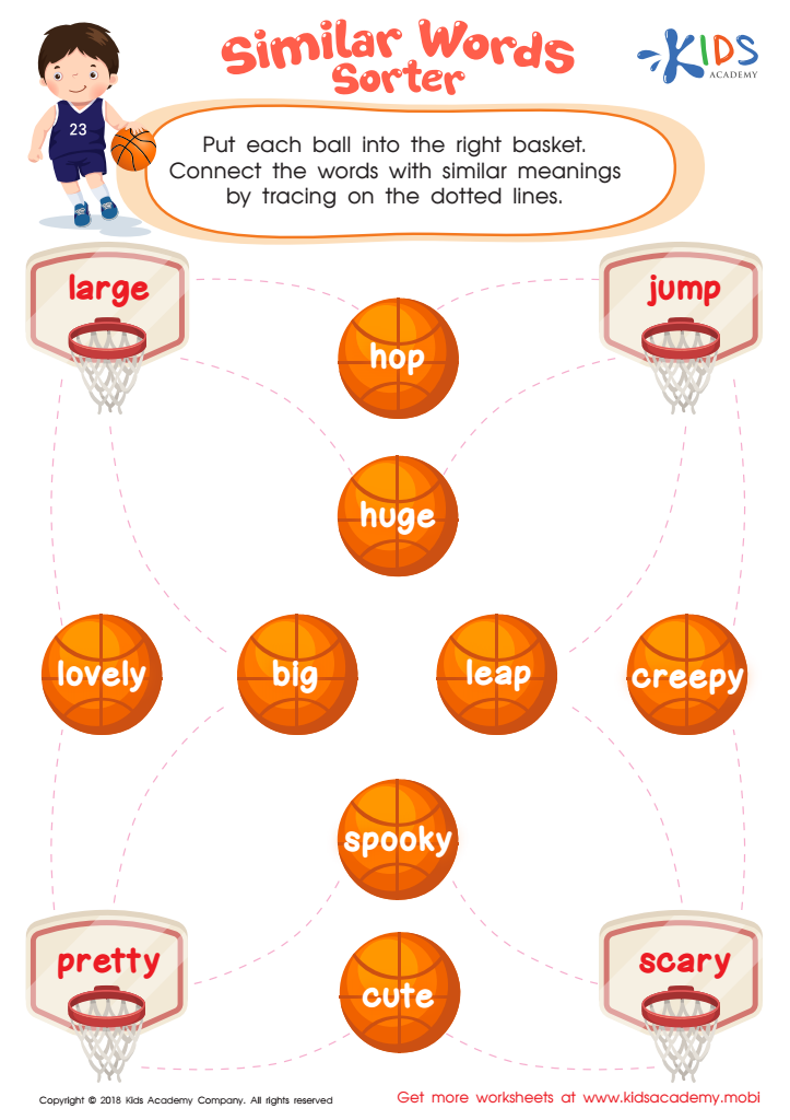 related words worksheet