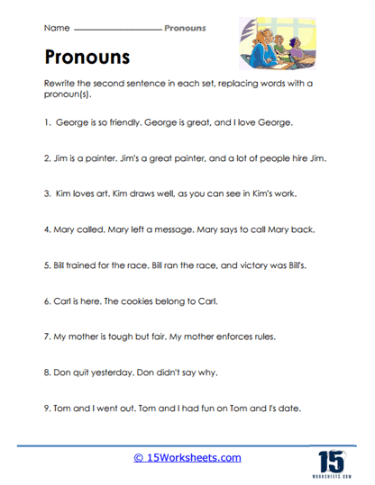 relative pronouns 4th grade worksheet