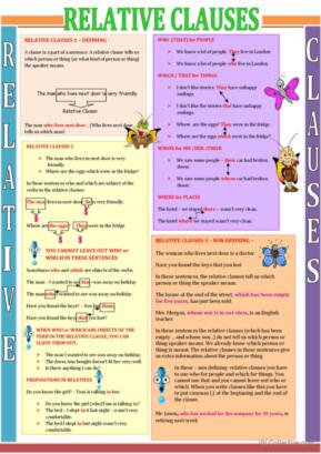 relative pronouns worksheet pdf