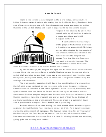 Religion Worksheets