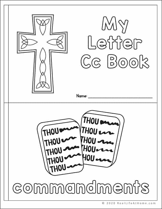 Catholic Letter of the Week Worksheets and Coloring Pages for A - E