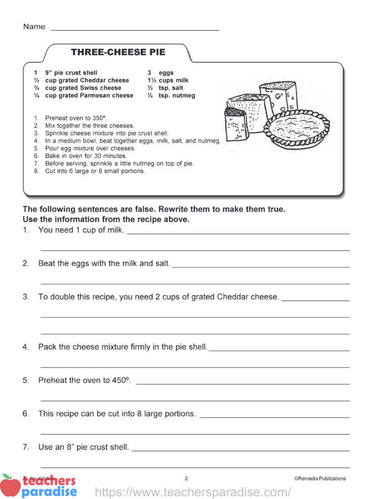 remedia publications free worksheet