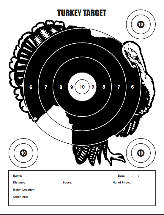 remington printable turkey targets
