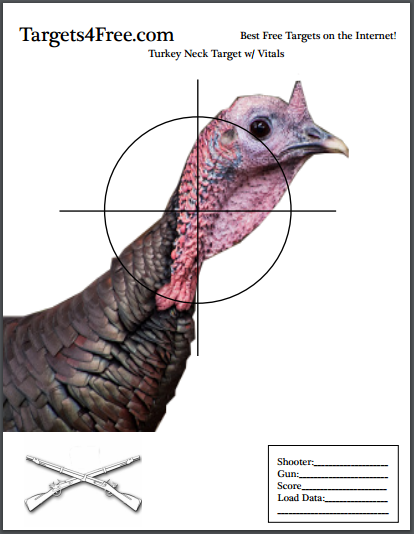 remington printable turkey targets
