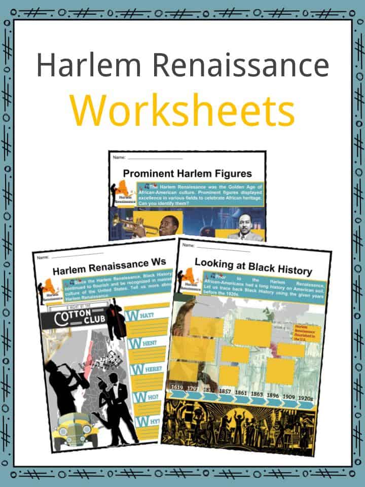 Harlem Renaissance Facts, Worksheets, Movement, Music &  History