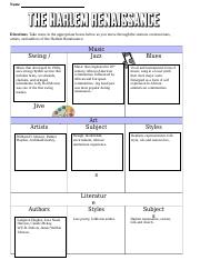 renaissance worksheet answers