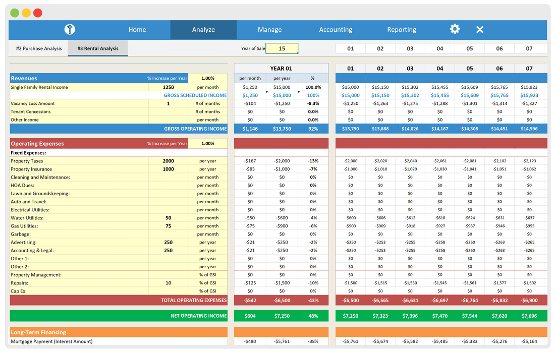 rental expenses worksheet