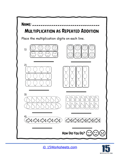 repeated addition for 3rd grade