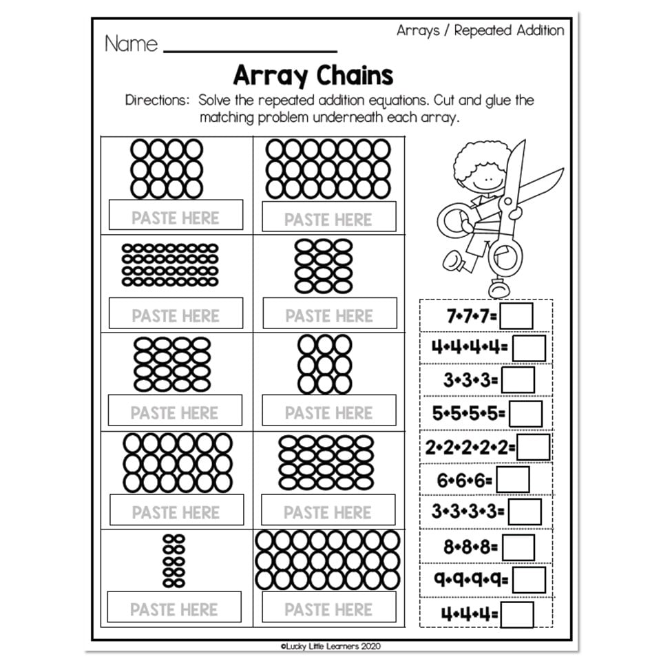 2nd Grade Math Worksheets - Operations and Algebraic Thinking ...