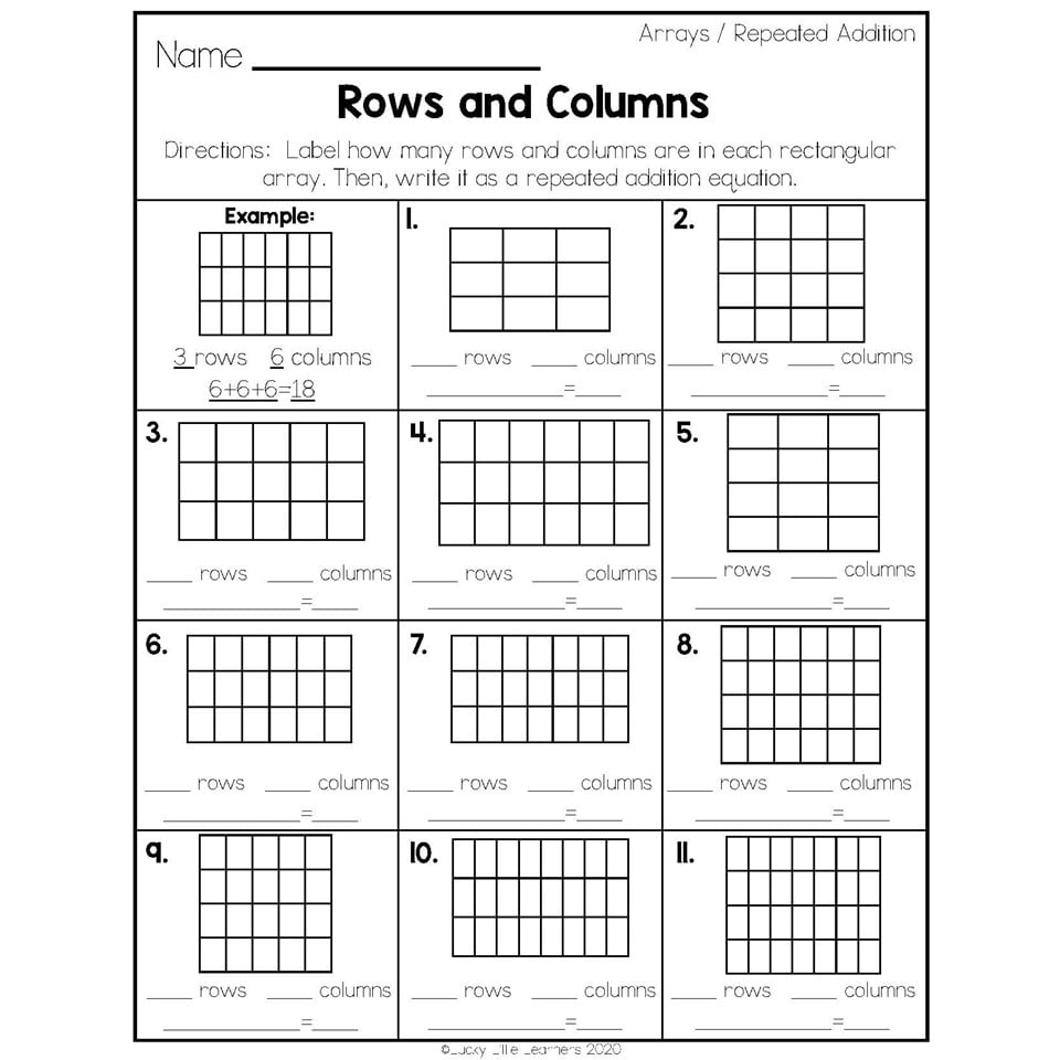 2nd Grade Math Worksheets - Operations and Algebraic Thinking ...