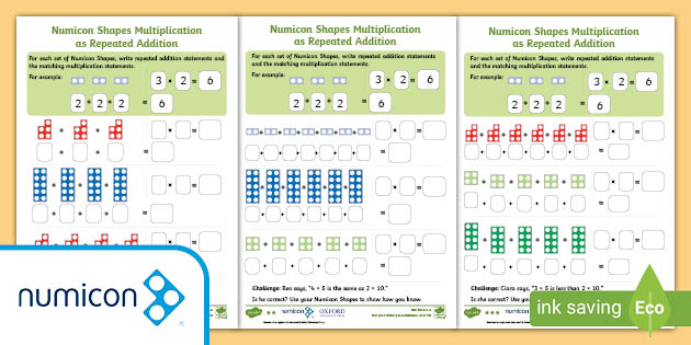 repeated addition worksheet for year 1