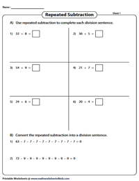 Basic Division Worksheets
