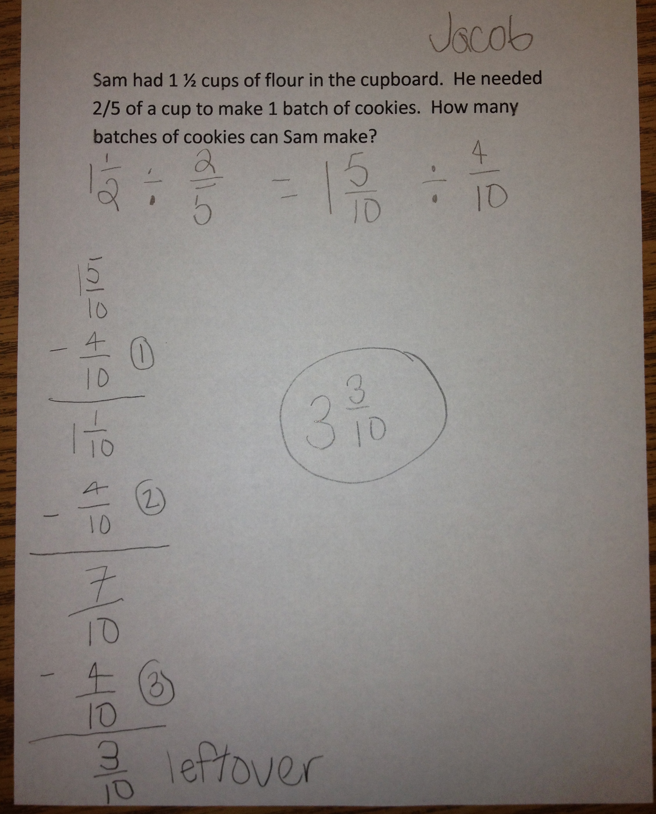 Using Subtraction to Divide Fractions - Math Mistakes