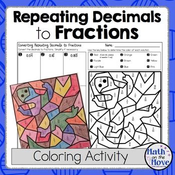 repeating decimals to fractions worksheet