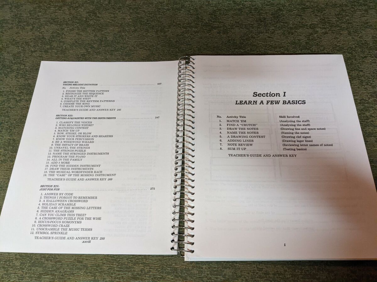 Ready-to-Use Music Activities Kit 200+ Reproducible Student ...
