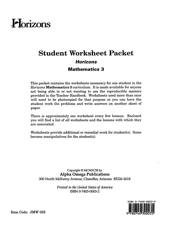 reproducible student worksheet answers