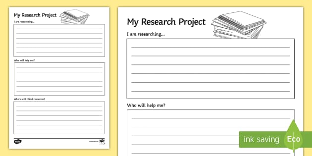 research paper worksheet