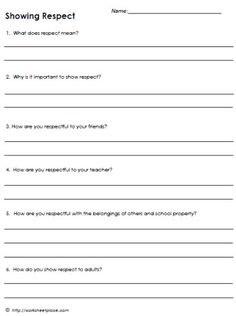 31 Respect ideas | character education, school counseling, respect ...