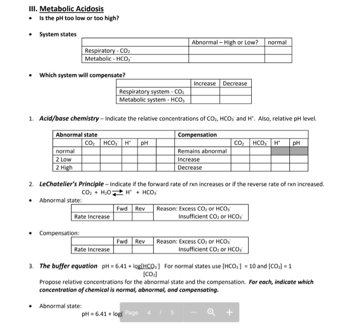 respiratory alkalosis worksheet