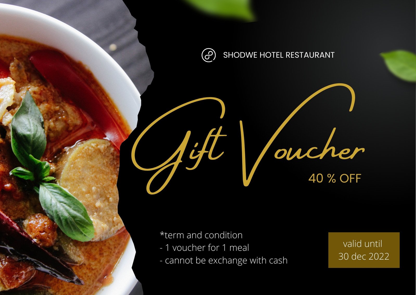 restaurants with printable gift certificates