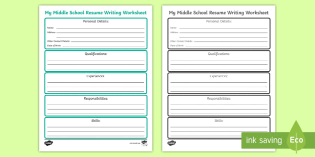Student Resume Template   | Twinkl
