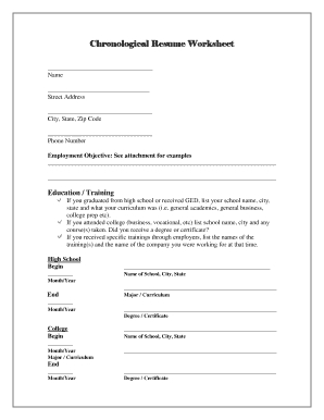 Fillable Online pcdl fieldup resume form Fax Email Print - pdfFiller