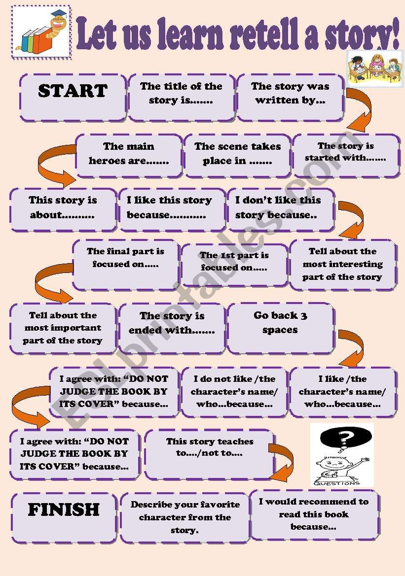 retelling story worksheet