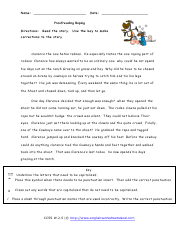 Revising and Editing Writing Worksheets
