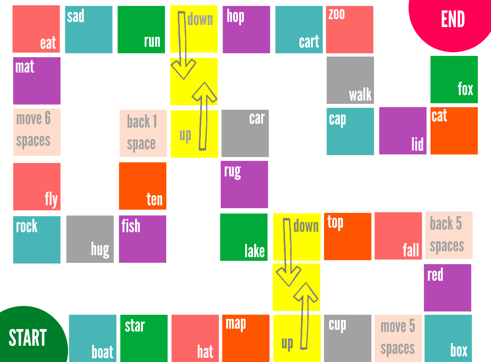 rhyming board games printable