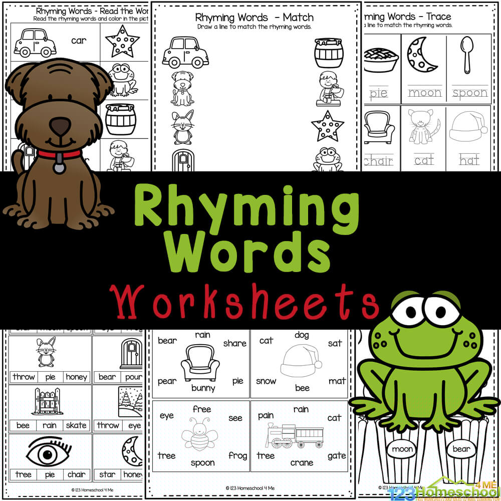 Rhyming Words - Worksheet Digital
