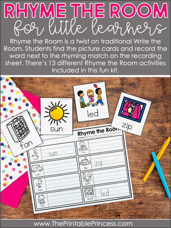10 Rhyming Word Activities for Kindergarten