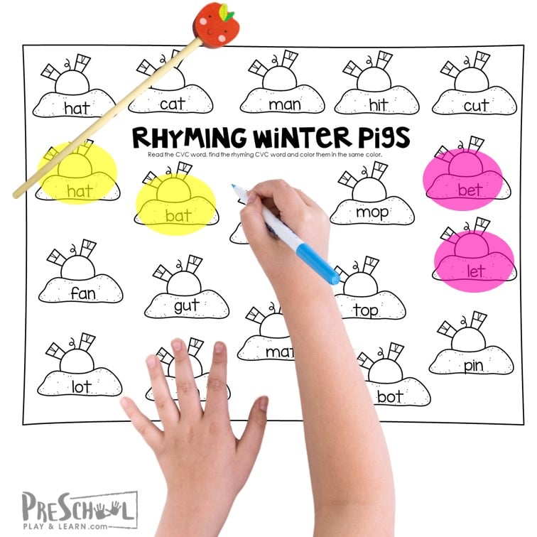 rhyming words worksheet pdf