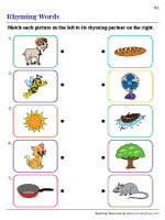 rhyming words worksheet pdf