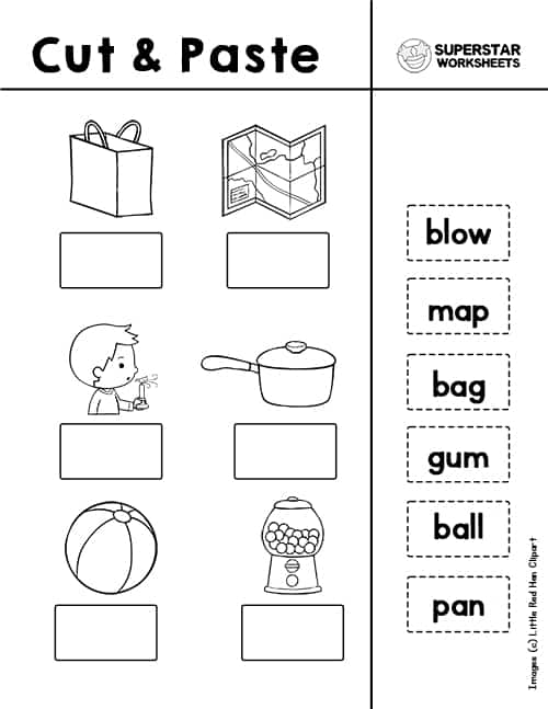 rhyming worksheet for kindergarten free