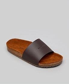 Slides in Brown by Rhythm | ShoeSales