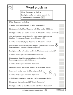 Number riddles | 3rd grade Math Worksheet | GreatSchools