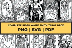 rider waite smith printable tarot cards