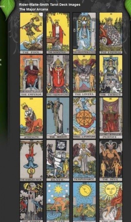 rider waite smith printable tarot cards