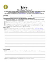 rifle merit badge worksheet answers