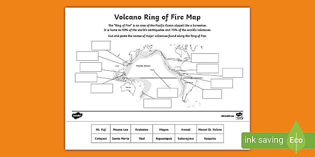 Volcano Ring of Fire Activity (Lehrer gemacht) - Twinkl
