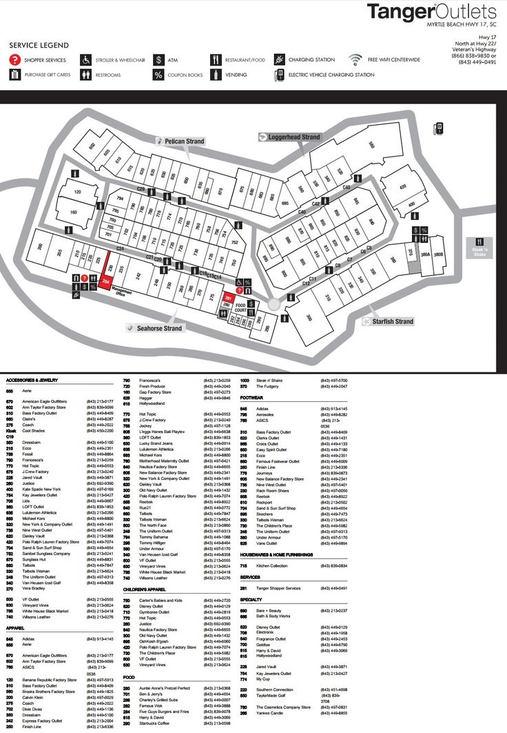 Tanger Outlets Myrtle Beach Hwy 17 in Myrtle Beach, South Carolina ...