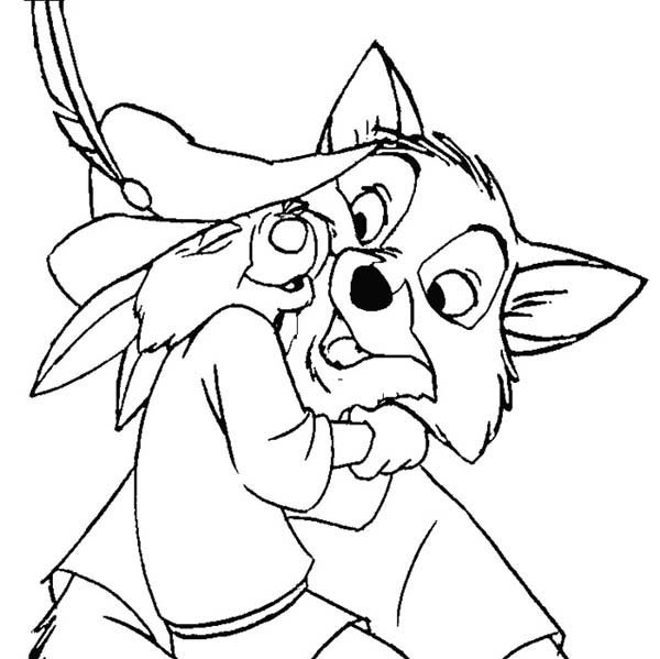 robin hood disney coloring pages printable