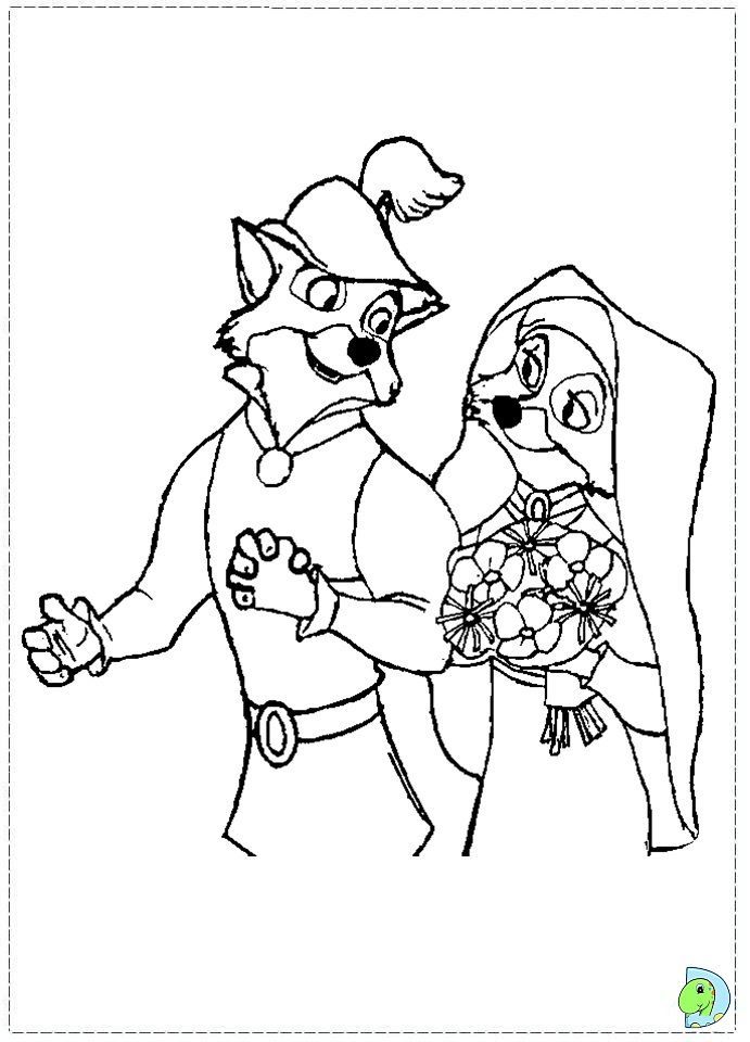 robin hood disney coloring pages printable