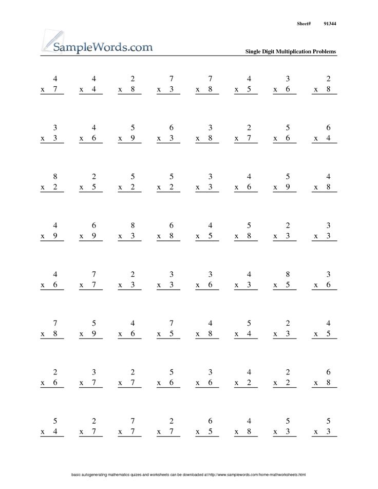 13 Multiplication Worksheets For 3rd Grade
