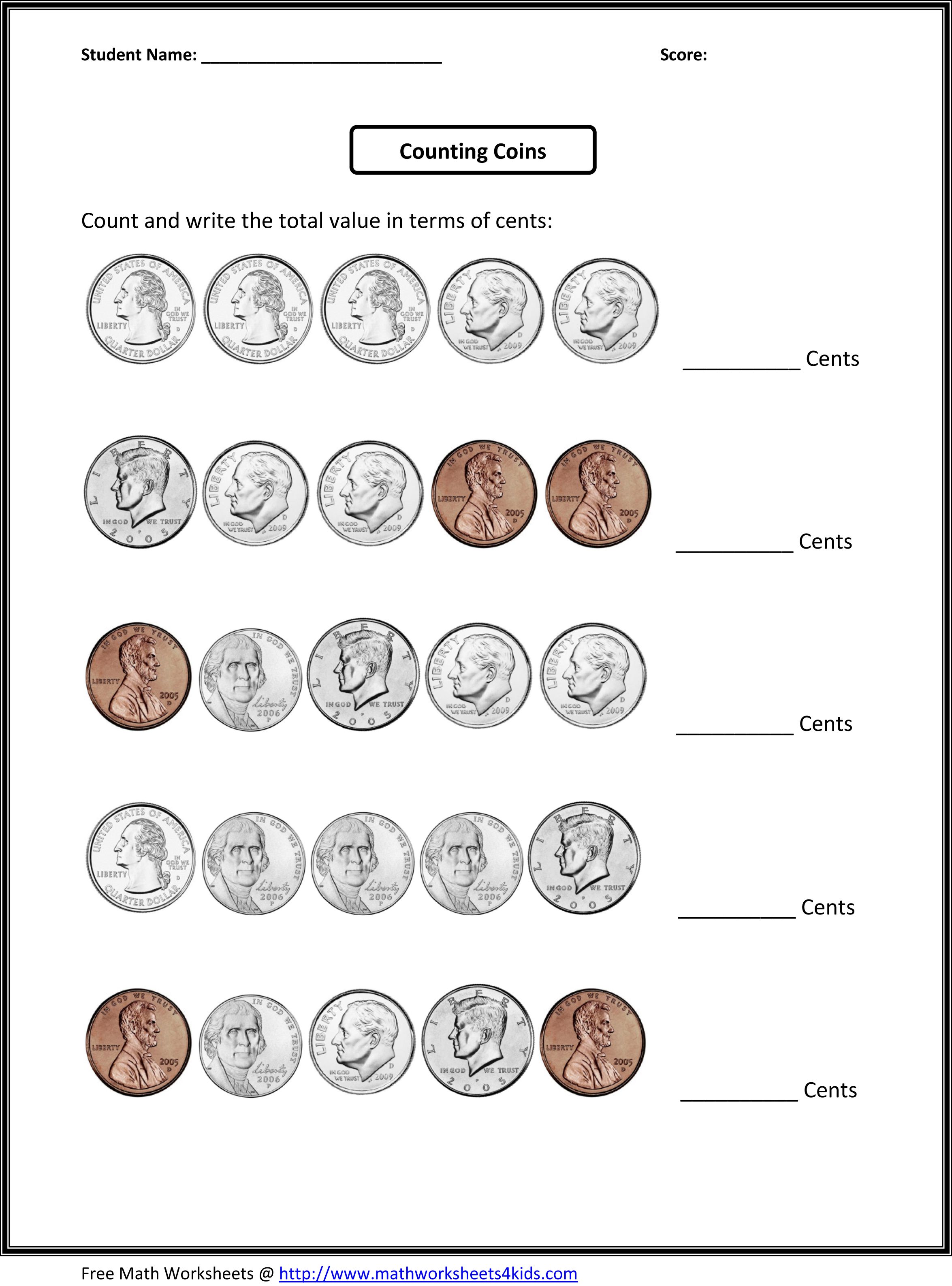 4th Grade Math Worksheets
