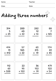 rocket math worksheet addition q