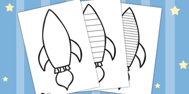 rocket writing worksheet