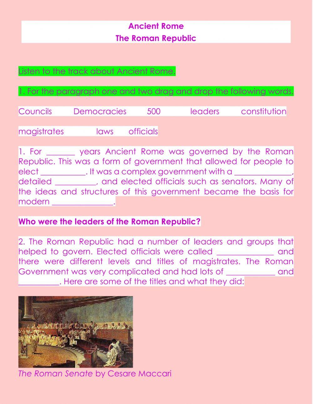 Roman Republic Worksheet Practice Questions Exercises History Of roman-republic-worksheet-practice-questions-exercises-history-of