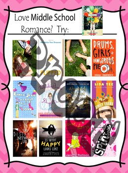 romance books for middle school
