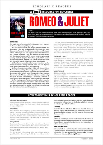 romeo and juliet worksheet and answers